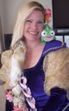 toronto party entertainer dressed up for rapunzel party theme
